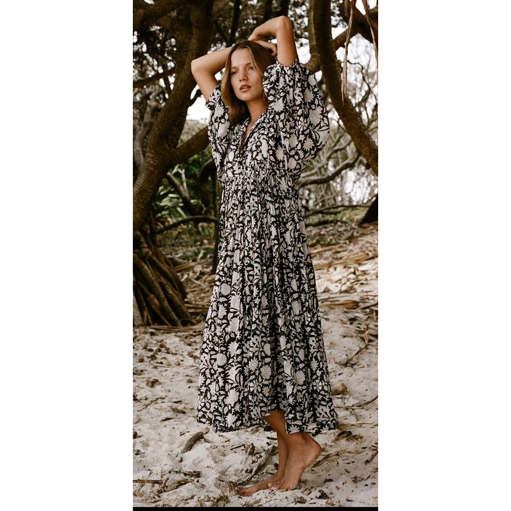 Daughters Of India KYRA MIDI DRESS ~ PEPPER XS